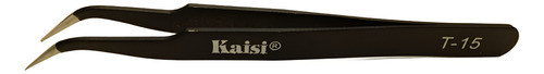 Pinza Curva Antiestática Alta Precisión De Acero Kaisi T-15 1