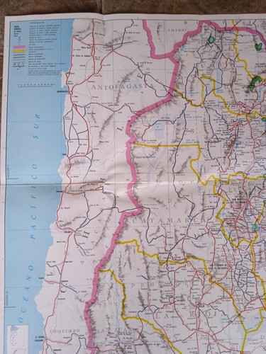 Mapa Antiguo Republica Argentina 1997 Zona Norte 1