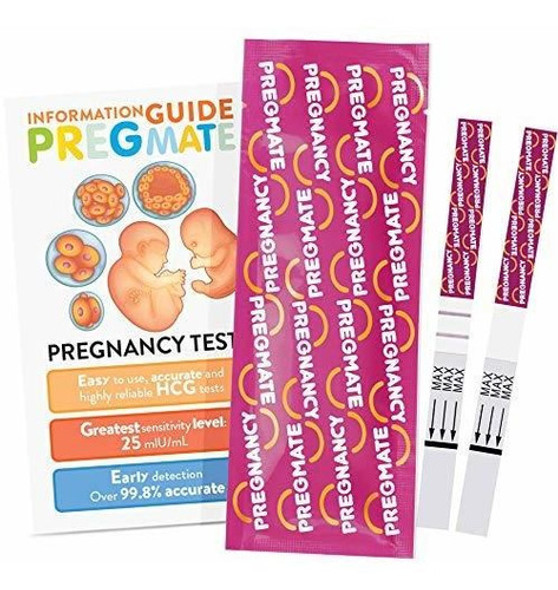 Pack X50 Tiras De Prueba De Embarazo Hcg En Orina 1