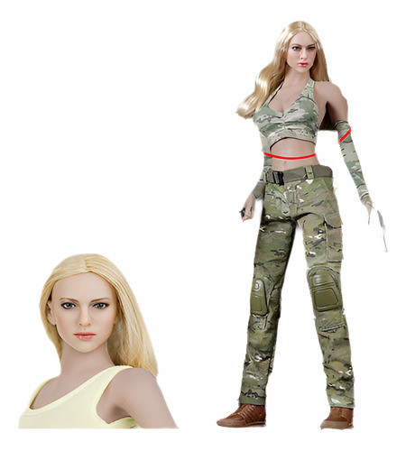 Usa Kimi Juguetes Kt004 1/6 Mujeres Mujer Cabeza Esculpe Fig 0