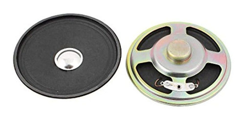 Uxcell 2pcs 76mm Dia 8 Ohm 3w Carcasa De Metal Mini Altavoce 0