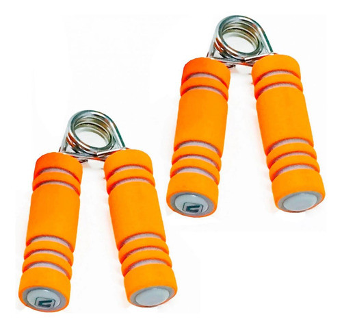Par De Hand Grip Com Espuma Liveup Laranja Exercícios 1