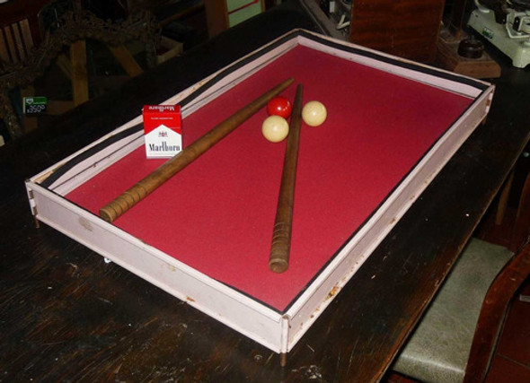 Mini Billar Juguete Antiguo Muy Coleccionable (8000) 0