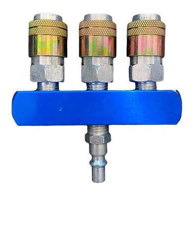 Acople Rápido 1/4 Bifurcador Triple Ebtools.de 1 A 3 Acoples 0