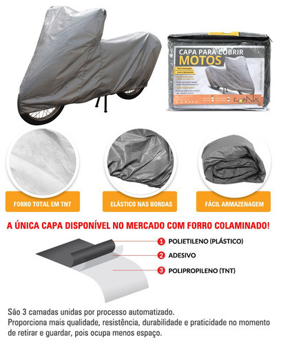 Capa Impermeável Moto S/ Cadeado Dafra Zig 50 | Cmsc1 1