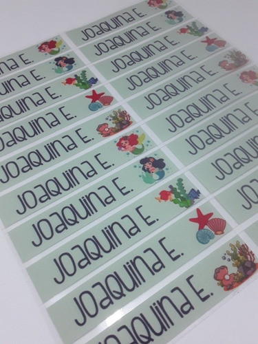 Etiquetas Escolares Para Ropa Y Plástico 0