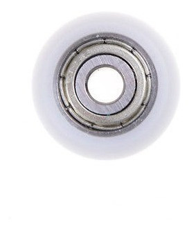 1 Nylon Plástico Carbono Polea De Acero Ruedas Rodillo Surco 0