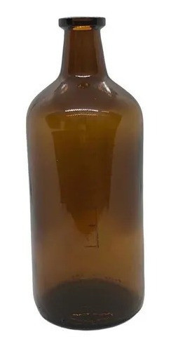 1 Envase Vidrio Ambar Tipo Boticario 500cc Con Corcho 1
