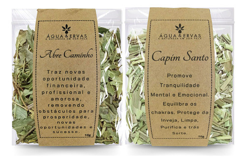 Ervas P/ Banho & Defumação - Abre Caminho E Capim Santo 0