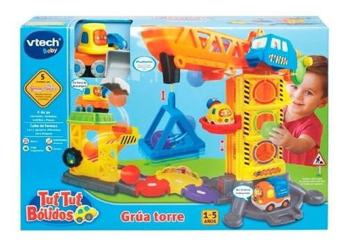 Vtech Pista Super Grua Torre Con Pala Musical 180122 0