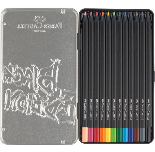 Lata 12 Colores Black Faber Castell - Mosca 1