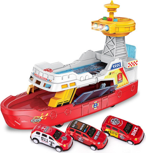 Barco De Ferry Led Con Ruedas Para Niños De 3 A 7 Años 1