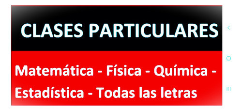 Profesor Particular Estadistica Calculo Fisica=098=765=842 0