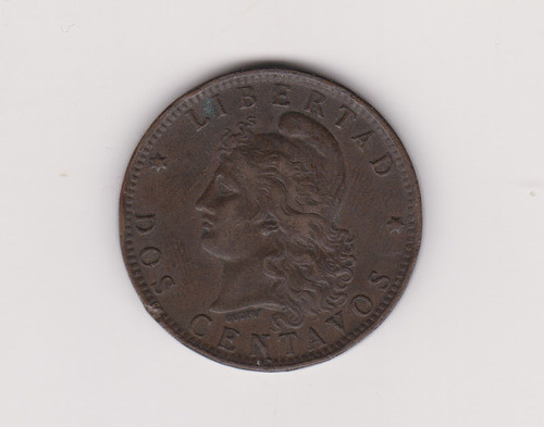 Moneda Argentina 2 Centavos Año 1891 Excelente 1