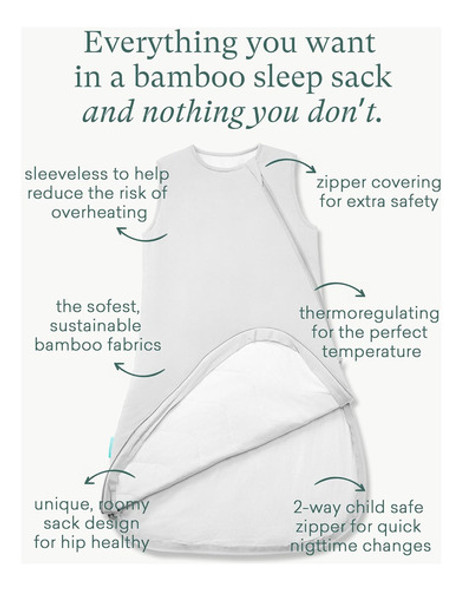 Bolso De Dormir Supersuave De Bambú Para Niños De 2- 1