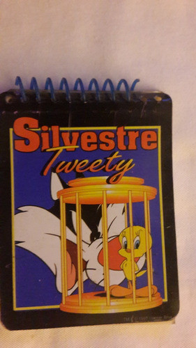 Libreta Tapa Chapa Tweety Y Silvestre.vintage.san Isidro. 0