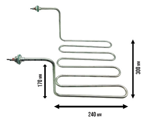 Resistência Elétrica Cadeirinha 5000w 220v + Termostato 30a 1