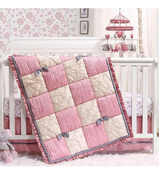El Juego De Cama De Cuna Peanutshell Bella Para Niñas Bebés 0