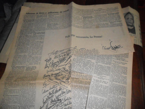 100 Aniversario Diario La Prensa 1968 Recorte Periodistico 0