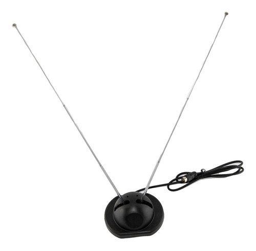 Antena Tv Con Base 3 Elemento Portatil Aire Comun Fm 1° Htec 0