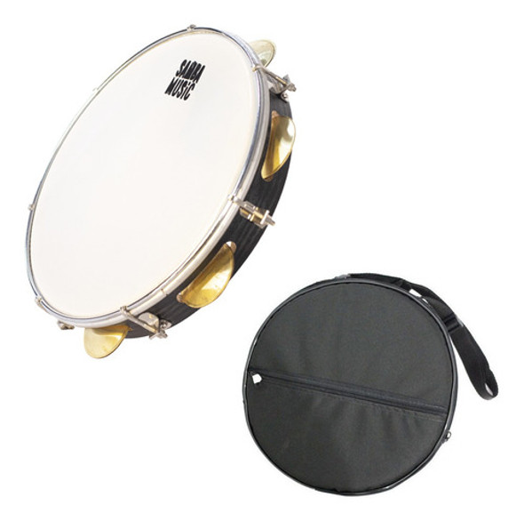 Pandeiro Phx 12'' Preto Pd12lebkw + Capa Luxo 0