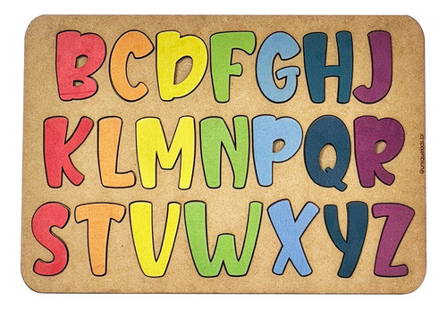 Quebra-cabeça Consoantes Brinquedo Pedagógico Educativo 0