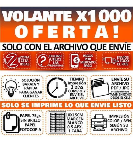 Volante Folleto Publicidad Económica Zzi 0