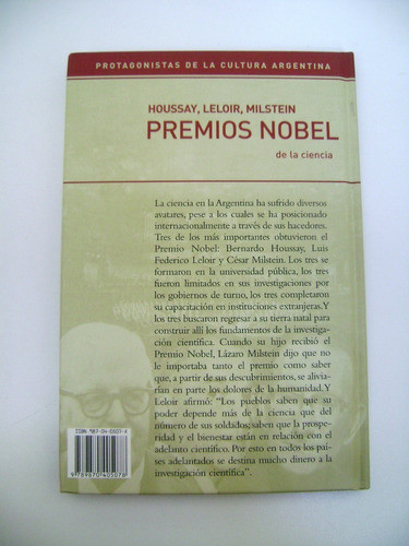 Houssay Leloir Milstein Premios Nobel De La Ciencia Ok Boedo 1