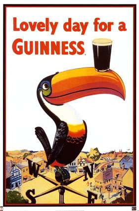 Poster De Una Publicidad De Cerveza Guinness - El Tucan 0
