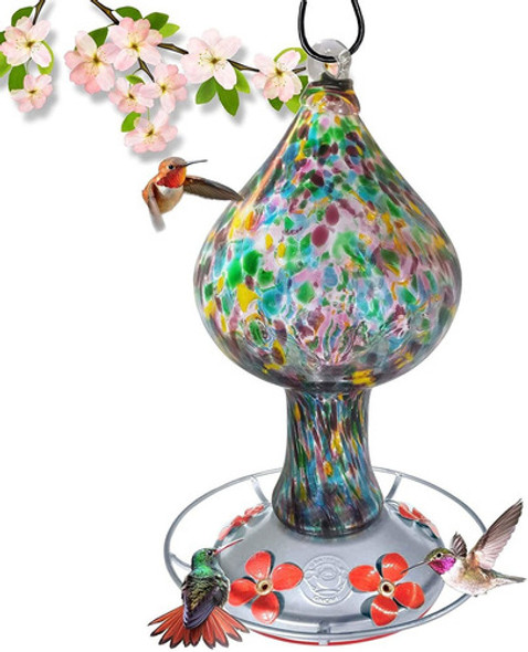 Bebedero Colibri Grateful Hongo Vidrio Soplado A Mano 700ml 0 Bebedero Colibri Grateful Hongo Vidrio Soplado A Mano 700ml 0