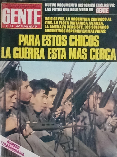 Revista Gente N° 874. Guerra Malvinas. Año 1982. 0
