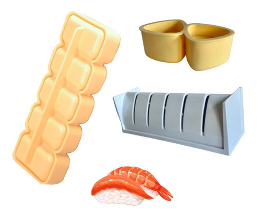 Kit Formas Norimaki Onigiri Niguiri Bolinho Arroz Sushiki 0