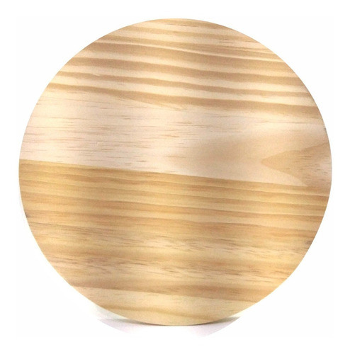 Tábua De Pinus 28cm Placa Redonda Recortada Para Decoração 0
