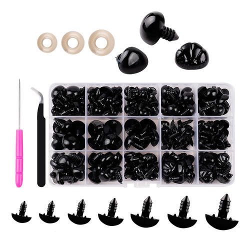 Preto Artesanato Bonecas Olhos Boneca Nariz De Malha Urso De 0