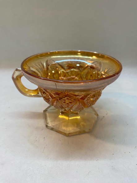 Antigua Taza De Colección Carnival Glass 0