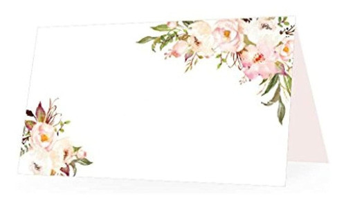 25 Pink Peony Floral Carpa Tabla Lugar Tarjeta Para La Boda 0