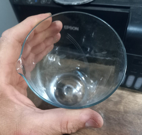 Antigua Jarra De 1 Litro De Vidrio Tallado Sin Aza 1