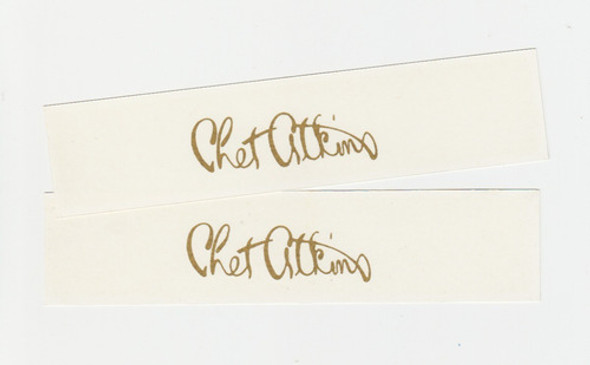 2 Calcos - Calcas - Decals  Chet Atkins Dorado 0