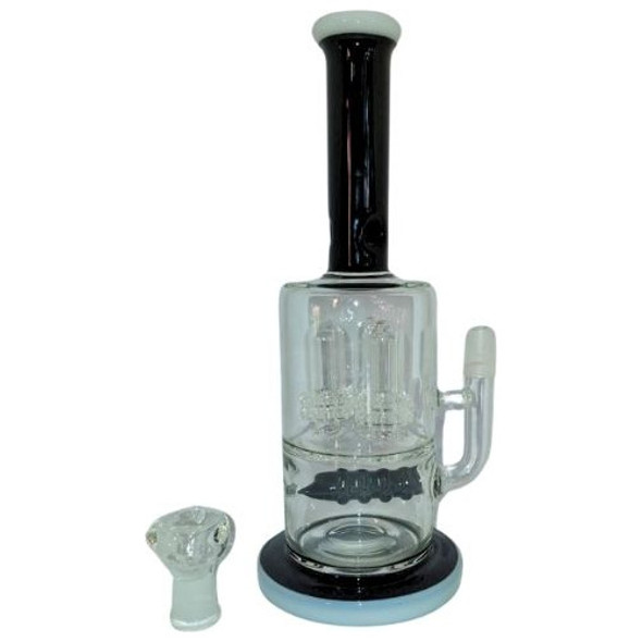 Bong Vidrio Pipa De Agua Tanque Grande Hielo Percolador 30cm 1