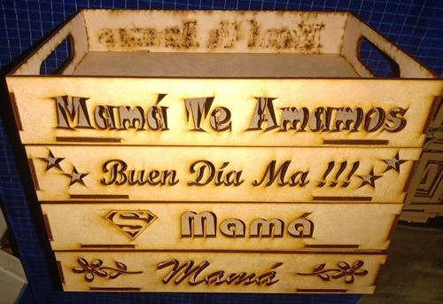 20 Bandeja Día De La Madre 25 X 17 Cm Fibrofacil 0