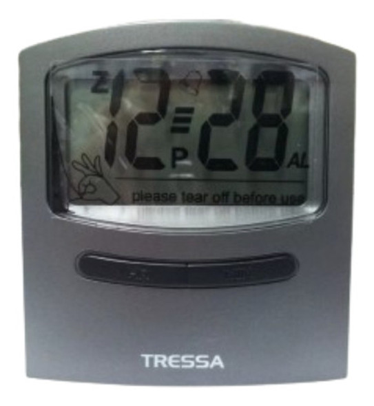 Reloj Despertador Tressa Digital T-dd218 Gris 0