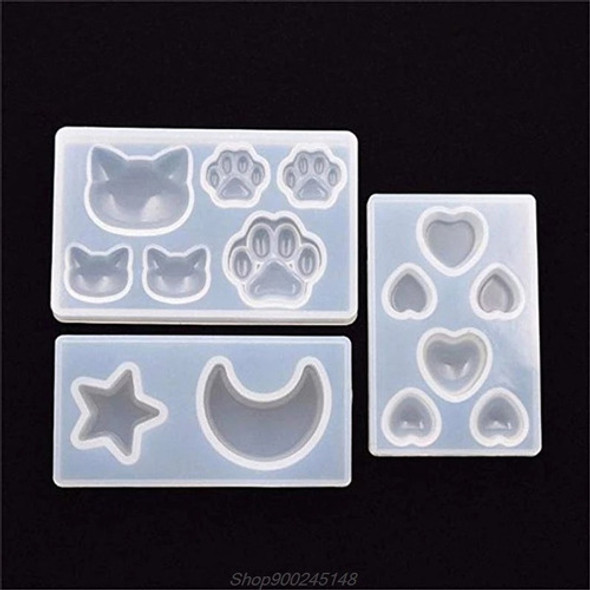 Kit De 3 Moldes De Silicona Para Resina 1