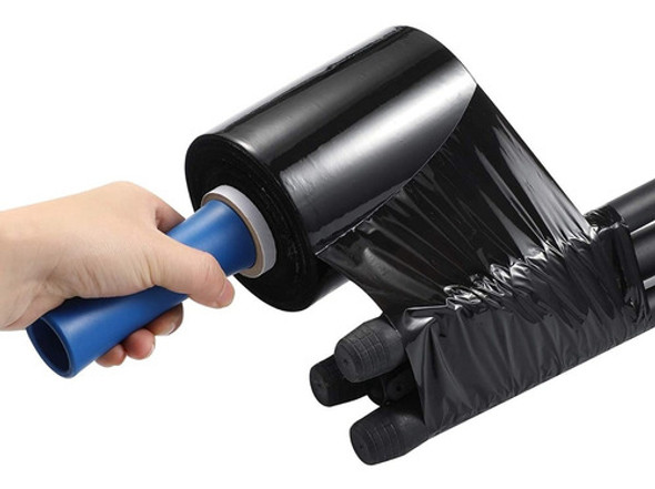 Nylon Film Stretch Negro Para Embalaje Rollo Electroimporta 0