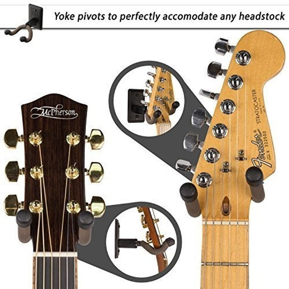 Soporte De Pared Para Guitarra De Cuerdas Negro 1