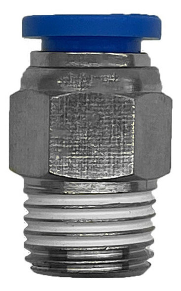Conector Recto Neumatico 1/4 - 4mm Rosca Macho X1 U 0 Conector Recto Neumatico 1/4 - 4mm Rosca Macho X1 U 0