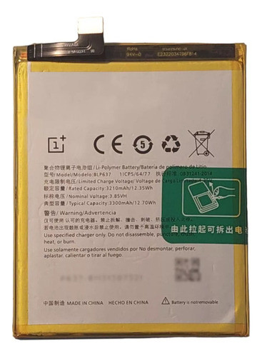 Bateria Para One Plus 5t Blp637 0