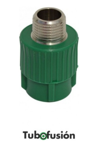 Cupla Union Tubo Fusión 25mm X 3/4 R/ Macho X 5 Unidades 0