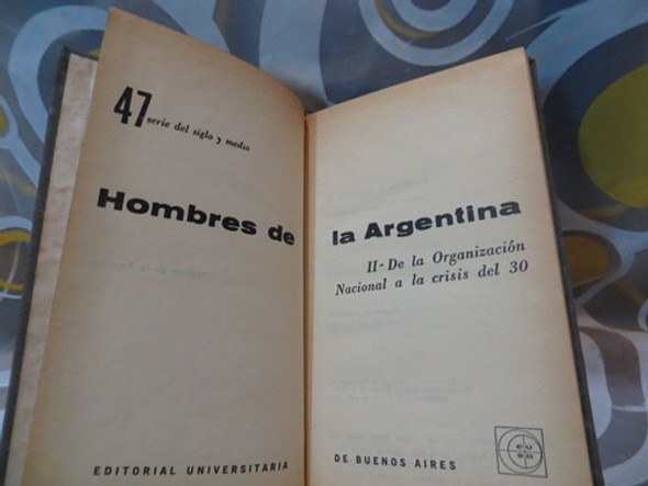 Hombres De La Argentina ( Tomo 2), Tapa Dura, Eudeba 1 Hombres De La Argentina ( Tomo 2), Tapa Dura, Eudeba 1