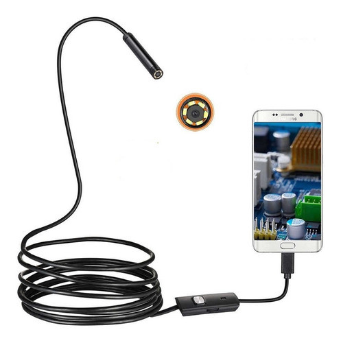 Boroscopio Endoscopio Android Pc Usb Inspeccion 5,5mm 2 Mtrs 0