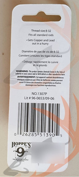 Cepillo Baqueta Hoppes 9 Calibre 38/357 Bronce(lyman Rcbs) 1 Cepillo Baqueta Hoppes 9 Calibre 38/357 Bronce(lyman Rcbs) 1